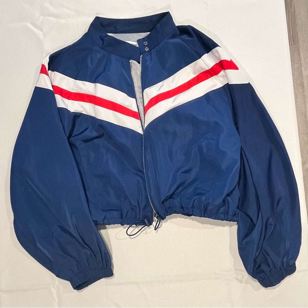 Blue windbreaker